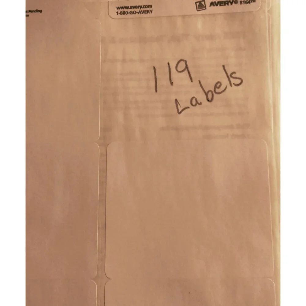 Avery 8164 White Shipping Labels Inkjet 3 X 4 Inch 119 Stickers
